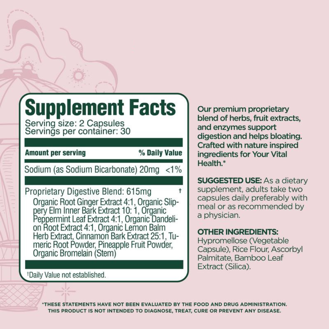 Fast-Acting Debloat Support Capsules